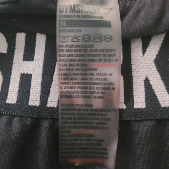 Gymshark Black Athletic Leggings Size XS - Picture 3 of 5